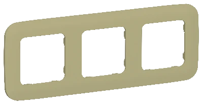 FLITE ARTISTIC Рамка 3-местная РУ-3-А-ФлО оливковый IEK