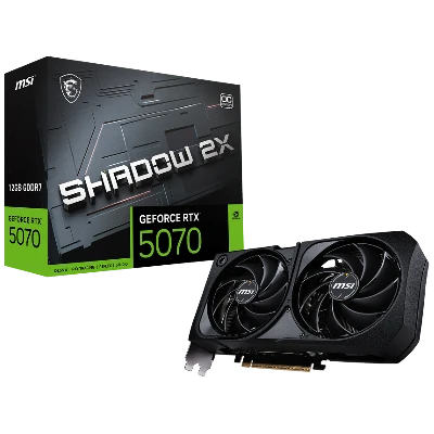 Видеокарта RTX5070 SHADOW 2X OC, 2FAN RTL, 12ГБ, GDDR7, PCI-Express 5.0