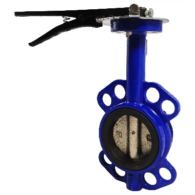 Затвор дисковый поворотный чугунный DN 150 PN 16 межфланцевый диск чугун