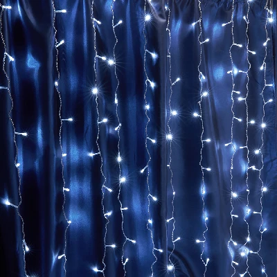 Гирлянда Занавес LED 5000К эффект стробов 1.5х1.5 м IP44