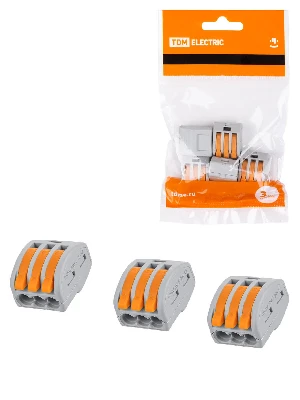 Соединительная клемма СК-413 (2,5мм2) (5 шт/упак) TDM