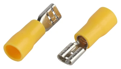 Разъем плоский NO-225-128 РпИм 5.5-6-0.5 изолированный «розетка» (упаковка 50 штук)