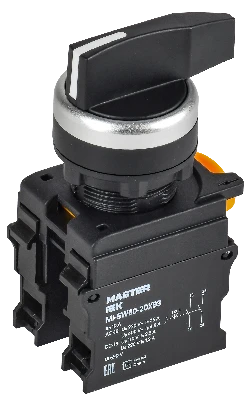 Переключатель длин. ручка 3 полож. 2NO чёрный MASTER IEK