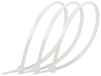 Стяжка кабельная нейлоновая (хомут) 3.6 х 250 мм белая (100 шт/уп) Simple NO-224-191