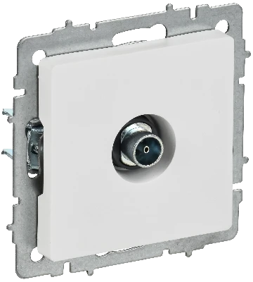 BRITE Розетка TV оконечная РТВ11-0-БрАБ арктический белый IEK