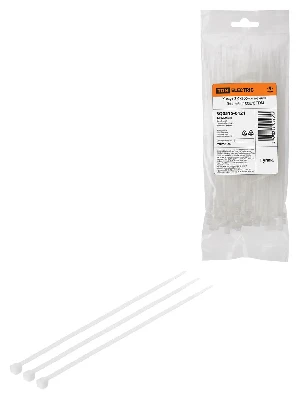 Хомут 3,6х200мм нейлон (белый) (100шт) TDM