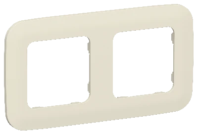 FLITE ARTISTIC Рамка 2-местная РУ-2-А-ФлСл сливочный IEK