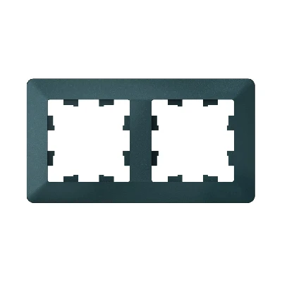 ATLASDESIGN AIR 2-постовая РАМКА, ИЗУМРУД/дымчатый черный