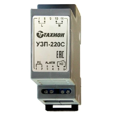 Устройство защиты питающих линий 230VAC, сигнализация отказа, -55° - +80°С, IP20,  89х58х35мм, на DIN-рейку (УЗИП, грозозащита)