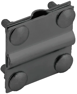 Зажим крестообразный с разделителем полоса/пруток-полоса/пруток 40/12мм оцинкованная сталь TD IEK