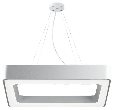 Светильник подвесной светодиодный 60Вт 5500Лм 4000K IP40 600х80 белый Geometria Quadro SPO-161-W-40K-060 драйвер внутри