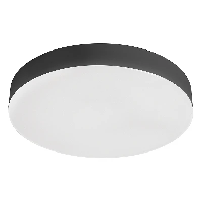 Светильник светодиодный ДПО-6w 4000K 480Лм черный IP44