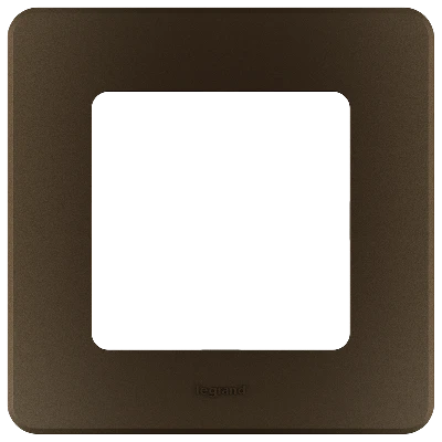 Рамка 1 пост INSPIRIA бронза