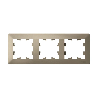 ATLASDESIGN AIR 3-постовая РАМКА, ШАМПАНЬ/дымчатый черный