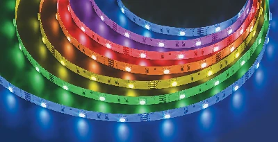 Лента светодиодная LEDх30/м 5м 7.2w/m 12в RGB