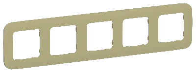 FLITE ARTISTIC Рамка 5-местная РУ-5-А-ФлО оливковый IEK