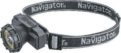 Фонарь светодиодный NPT-H42-ACCU 1LED, 1Вт + 1COB, 3Вт налобный аккумуляторный