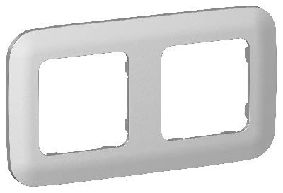 FLITE ARTISTIC Рамка 2-местная РУ-2-А-ФлА алюминий IEK