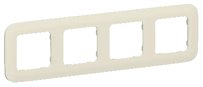 FLITE ARTISTIC Рамка 4-местная РУ-4-А-ФлСл сливочный IEK