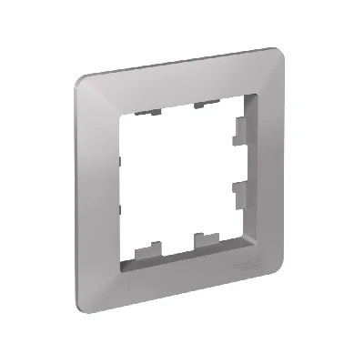 ATLASDESIGN AIR 1-постовая РАМКА, АЛЮМИНИЙ/дымчатый черный