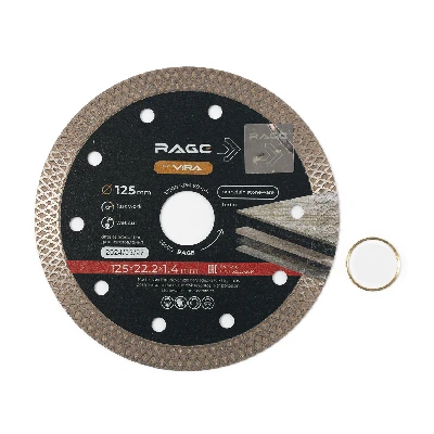 Диск алмазный по керамограниту тонкий 125 x 1.4 x 22.2 мм