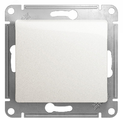 Выключатель одноклавишный, схема 1, в рамку, перламутр