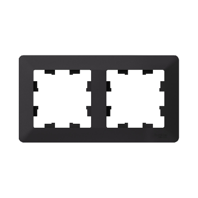 ATLASDESIGN AIR 2-постовая РАМКА, КАРБОН/дымчатый черный