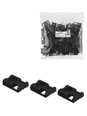 Площадка под хомуты для прямого монтажа упак/100шт. черная TDM