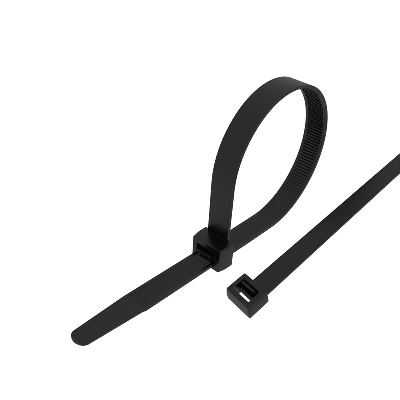 Хомут-стяжка кабельная нейлоновая 200x7,6 мм, черная, упаковка 100 шт, REXANT