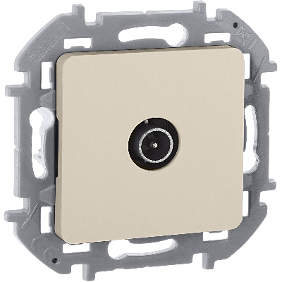 Розетка TV проходная 14 дБ 5 862 мГц INSPIRIA слоновая кость