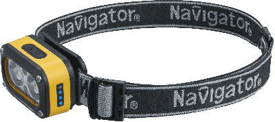 Фонарь светодиодный NPT-H43-ACCU 1LED белый, 3 Вт + 1 LED желтый, 3Вт налобный аккумуляторный