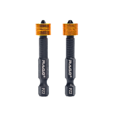 Биты с магнитным ограничителем для шуруповерта S2 PZ2 x 50 мм 2 шт