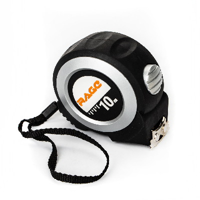 Рулетка строительная 10 м х 25 мм с магнитным зацепом и автостопом