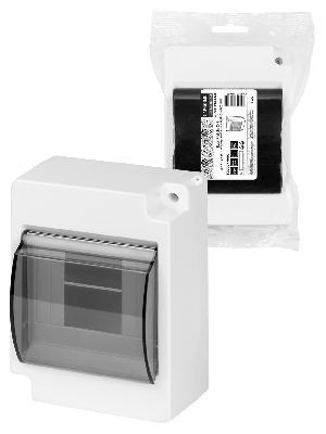 Бокс КМПн-2/4 для наружной установки с полупрозрачной крышкой, IP30 НАРОДНЫЙ