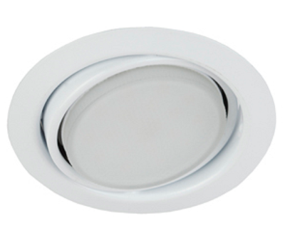 Светильник встраиваемый KL35 А WH /1 под лампу Gx53 поворотный 220V 13W белый (80/960)