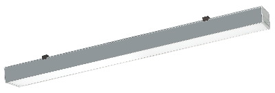 Светильник светодиодный FLORA-50 27 993х50х70 CRI80 4000 microprisma-opal IP40 красный RAL3020 met AB, накладной/подвесной