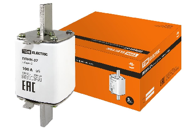 Плавкая вставка предохранителя ППНН-37, габарит 2, 100А