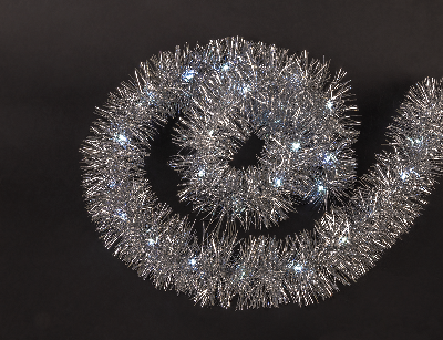 Гирлянда новогодняя светодиодная NGF-D043-02 мишура белая