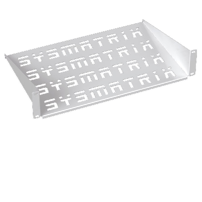 Полка 19' консольная перфорированная 1U глубина 200 мм. цвет серый (RAL 7035)