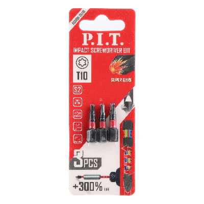 Биты ударные   T10x25 мм 3 шт в уп.