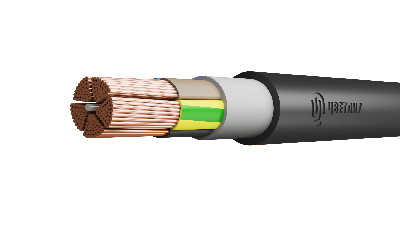 Кабель силовой ППГнг(A)-HF 5х95 (N.PE)-1 многопроволочный