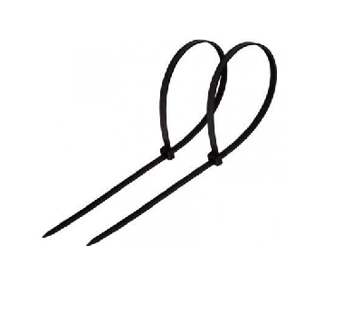 Хомут-стяжка кабельная нейлоновая 150x3,6 мм, черная, упаковка 100 шт, REXANT