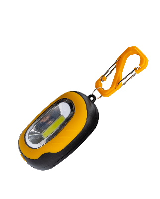 Фонарь брелок походный кемпинг 1Вт COBLED/3xAAA/ABS-пласт/магнит на корпусе/карабин, КОСМОС