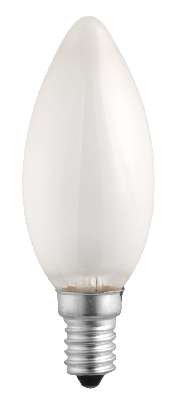 Лампа накаливания B35 240V 40 Вт E14 frosted