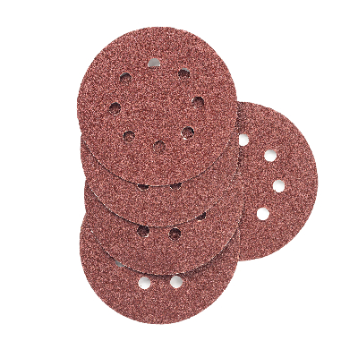 Круг шлифовальный абразивный 125 мм P80 8 отверстий 5 шт