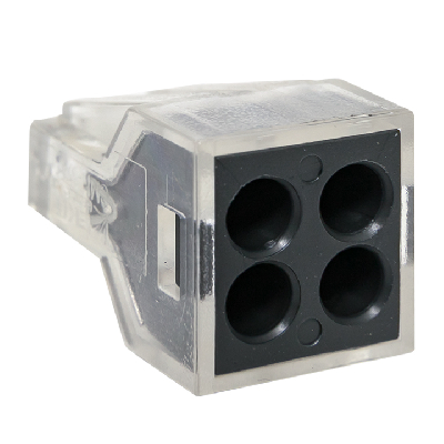 Строительно-монтажная клемма СМК 773-104 4 отверстия 1,0-2,5мм2 блистер (5шт.) PROxima