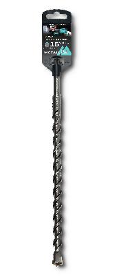 Бур по бетону SDS-plus 16 х310/250 мм, напайка с центром, 2 спирали