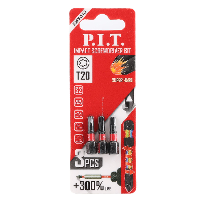Биты ударные   T20x25 мм 3 шт в уп.