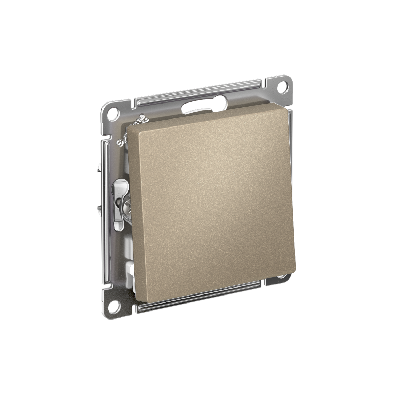 ATLASDESIGN Перекрестный ПЕРЕКЛЮЧАТЕЛЬ, сх.7, 10АХ, быстрозажимные клеммы, ШАМПАНЬ