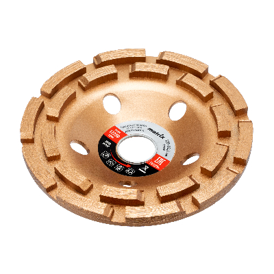 Чашка алмазная зачистная, 125 мм, Двухрядная